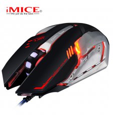 Mouse Gaming IMICE V8 Dây dù - Led 7 màu - Có phần mềm điều khiển LED